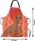 WONDERTIFY Sexy Woman Apron with Earrings and Red Hats, Adjustable Neck Bib for Men Women, Suitable for Kitchen Cooking