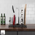 Compact Pan & Pot Lid Organizer Rack with 6 Adjustable Dividers, Steel Single Rack for Kitchen Cabinet, No Assembly