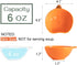 Ramekins 6 Ounces Oven Safe, Ceramic Ramekins Set for Baking Creme Brulee, Souffle, Pudding, Small Pumpkin Shaped Bowls for Serving Dip, Sauce, Condiments and Snack, Set of 6, Orange
