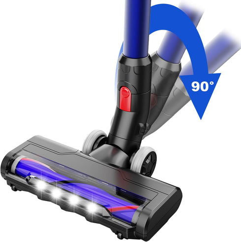Upgraded Motorhead Vacuum Brush with Headlights for Dyson V7 V8 V10 V11, Motorized Head Replacement