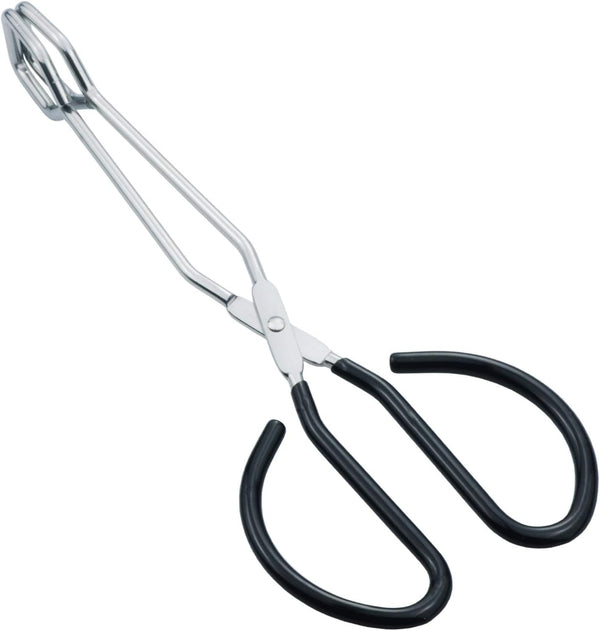 10-Inch Kitchen Scissor Tongs, Stainless Steel Cooking Tongs