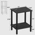 2-Tier TB01BMK034 TUTOTAK End Table, Side Table, Nightstand, Storage Shelf, Sofa Side Table for Small Space, Living