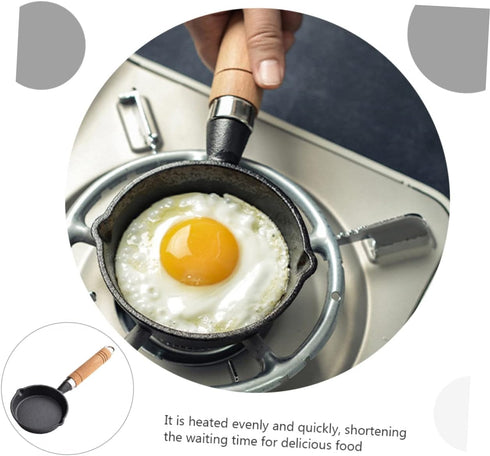 HOMSFOU Mini Omelet Pan Maifan Eggs Cooker Non Stick Skillet Pan Marble Frying Pan Pan Non Stick Pan Egg Pans Nonstick Earth Cookware Single Egg Frying Pan Clay Pot Cast Iron Small by HOMSFOU