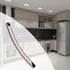 Microwave Door Handle Compatible with Samsung ME17R7021ES ME19R7041FS ME21R7051SS, Includes 2 Screws