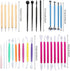 31pcs Fondant Cake Modeling Tools Kit for Cookie and Cake Decorating, Sugarcraft Sculpture and Pottery