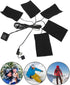 3 Gears USB Electric Heating Pads, Portable Waterproof Heater Pads with 5 Jacket Sheets for Winter Camping