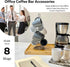 Evelots Countertop Coffee Mug Holder, Chrome Tea Cup Organizer Rack for 8 Large Mugs