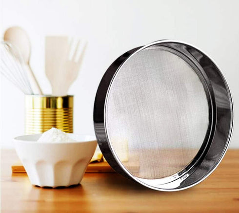 Sieve Fine Mesh, Stainless Steel Round Sifter for Baking, 2PCS, 8 Inch and 6 Inch