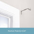 Kenney Adjustable Bracket for 3/4" Curtain Rod, Satin Nickel, 2 Pack
