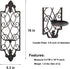 Set 2 of Metal Wall Sconce Candle Holders, Fleur De Lis Detailed