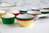 Fox Run Christmas Set of 45 Foil Muffin and Cupcake Liners, Standard Size Wrappers