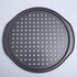 Latest 13 Inch Nonstick Carbon Steel Pizza Pan - Bakeware with Holes for Oven Baking Supplies (35x32x1.3cm)