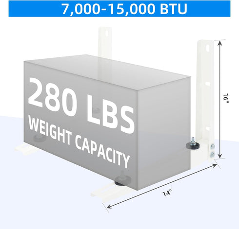 Qualward Mini Split Wall Mounting Bracket for Universal Ductless Air Conditioners, Heavy Duty Support Bracket