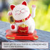 Acogedor Solar Waving Cat, Good Luck Lucky Welcoming Cat with Waving Arm for Car Home Office Decoration