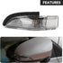 Front Left Side Wing Mirror LED Turn Signal Light, Compatible for Toyota Corolla 2014-2019, Replace Part 8174052050
