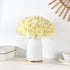 10PCS Silk Hydrangea Heads with Stems, Artificial Flowers for Wedding Party Home Decor, Champagne