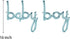 Tellpet Baby Boy Balloons, Blue Baby Boy Letter Balloon for Baby Shower Decorations