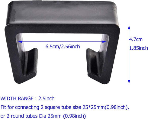 Wicker Patio Furniture Clips, Chair Couch Clip Sectional Connector for Outdoor Garden Rattan Furniture, 6 Pieces