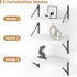 Heimlove Set 3,Light Floating Shelves for Wall of Wood Wall Mounted Bookshelf Decorative Shelf for Living Room Bathroom