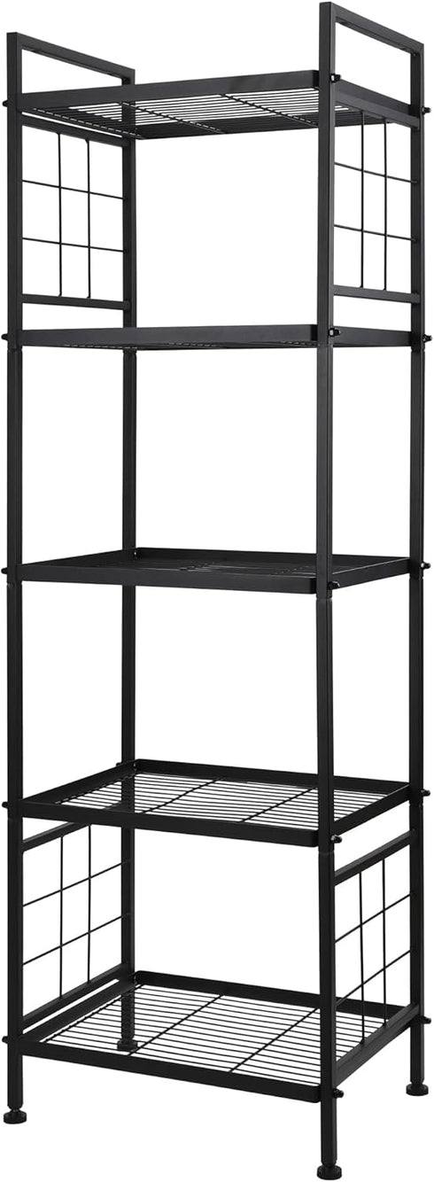 GIOTORENT 5-Wire Standing Storage Shelves, Metal Shelving Unit Pantry Rack for Laundry Kitchen Bathroom Organizer