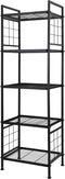 GIOTORENT 5-Wire Standing Storage Shelves, Metal Shelving Unit Pantry Rack for Laundry Kitchen Bathroom Organizer