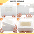 TOMNK 50pcs Cookie Boxes with Window, 8x6x2.5 Inches Bakery Boxes for Treats, Muffins, Donuts, Chocolate Covered