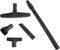 Cen-Tec Systems 95402 Extension, 35mm Diameter Miele and Sebo Vacuums, Attachment Set with Ratchet Wand, Black