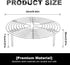 Round Steamer Rack and Cooling Rack,Stainless Steel Pot Trivet, Cooking Rack,Wire Steamer Kettle Rack Holder, Air Fryer Cooking Steamer Rack for Baking Canning Cooking Steaming, 9.5''X2.8''…