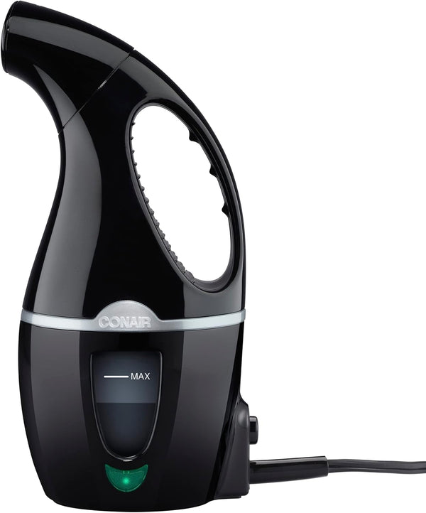 Conair Handheld Travel Garment Steamer, CompleteSteam 1100W for Home, Office, and Travel, Black