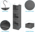 6 Closet Closet 2 (Grey-D3) MAX Houser Tier Shelf Hanging Organizer, Hanging Shelf with Sturdy Hooks for Storage