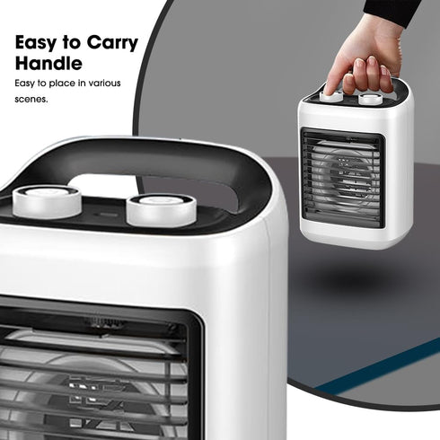 SUIDREAMS 6 Portable Air Conditioners, Personal Evaporative Air Cooler with Wind Speeds Small Air Conditioner Fan