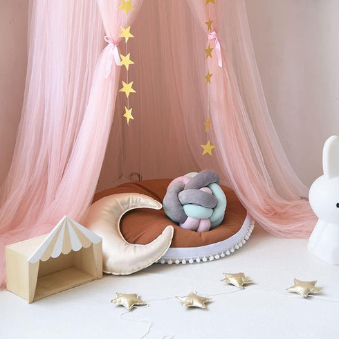 ESUPPORT Dome Princess Bed Canopy Round Lace Mosquito Net Play Tent Hanging House Decoration Netting Curtains