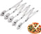 Stainless Steel 5 Wheel Pastry Cutter - Adjustable Baking Cutter Roller, Cookie Dough Divider, Pizza Slicer, 9.0x2.0