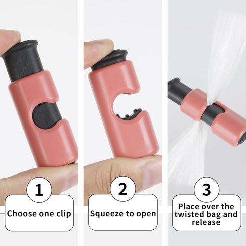 Hedameili (10pcs Squeeze and Lock Bread Bag Clips Bread Bag Clips Bread Clips Chip Clips Bag Clips Colored)