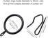 Hotop 30 Pcs Metal Drapery Curtain Rings - 0.98/1.26/1.65 inch Interior Diameter with 30 Pcs Drapery Pin Hooks (Black)