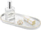 Luxspire Marble Ceramic Bathroom Vanity Tray, Decorative Countertop Organizer for Soap, Candles, and Jewelry