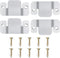 4 Pcs Sectional Couch Connectors, Metal Clips with 10 Pcs Screws for Interlocking Furniture Connector