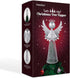 PRETYZOOM Christmas Silver Angel Tree Topper, Exquisite Glitter 3D Angel Figure Ornament for Party Home Xmas Tree