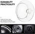 2-Pack Clear Glass Teapot Replacement Lids with Strainer Cover for Home Kitchen Teapots and Teacups