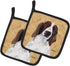 Caroline's Treasures SC9131PTHD Springer Spaniel Wipe Your Paws Pot Holders, 7 1/2 x 7 1/2, Heat Resistant