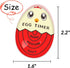 Color-Changing Egg Timer for Perfect Boiled Eggs - Red