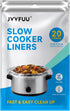 Slow Cooker Liners 3-8 Quart, Large Size Cooking Bags 13"x 21", Disposable Oval Bags for Crock Pot (20)