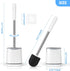 TRENTI Set, Set (1, Toilet Brush, Toilet Brush and Holder Bristles Toilet Bowl Brush Head with Ventilated Holder, Wall