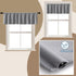 XTMYI Waterproof Blackout Fabric 14 Inch Valances for Windows 2 Pack, Light Grey