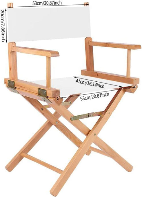 Cansybil 21.2" 16.1" 0.39" 21.25''L*16.14''W) Director Chair Replacement Canvas Fabric Seat Cover Foldable Directors