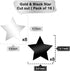 KatchOn Black and Silver Star Hanging Swirls - Pack of 32 | Party Decorations for Birthday & Graduation 2025