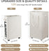 90L DOKEHOM X-Large Laundry Basket with Removable Wash Bag on Wheels, Collapsible Rolling Laundry Hamper, Foldable