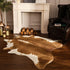 BENRON Premium Faux Cowhide Rug, Cow Print, Rustic Western Rugs for Living