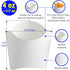 CUSINIUM 4 oz 50-Pack Small White French Fry Containers, Disposable French Fries Holders