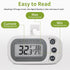 Digital Refrigerator Thermometer 2 Pack, Waterproof Fridge and Freezer Thermometer with Large LCD Screen